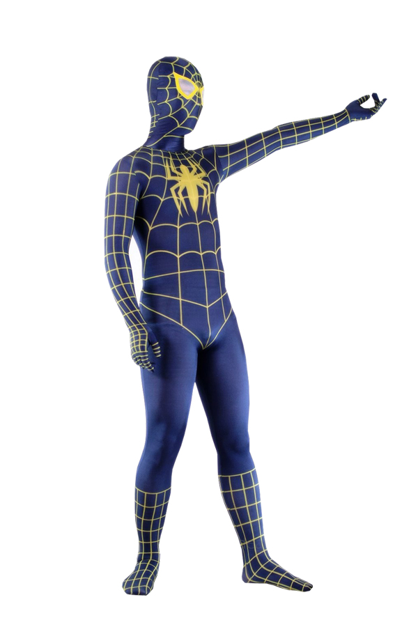 Halloween Costumes Overwhelmed Black Spiderman Zentai Suit - Click Image to Close